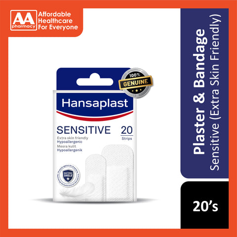 Hansaplast Sensitive Plaster 20's (Extra Skin Friendly)