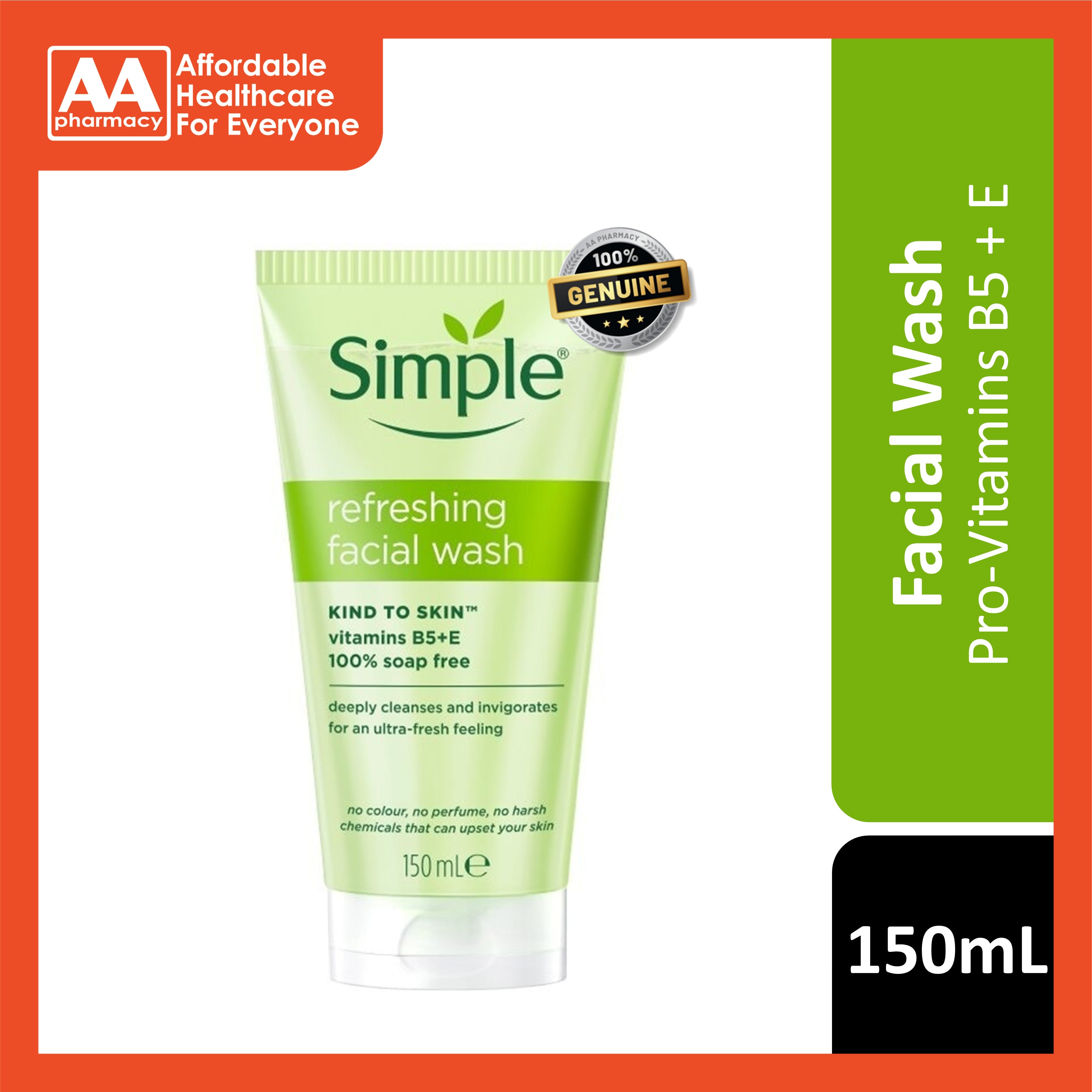 Simple Refreshing Facial Wash 150mL