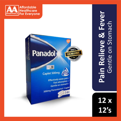 Panadol Optizorb 500mg Caplet 12x12's