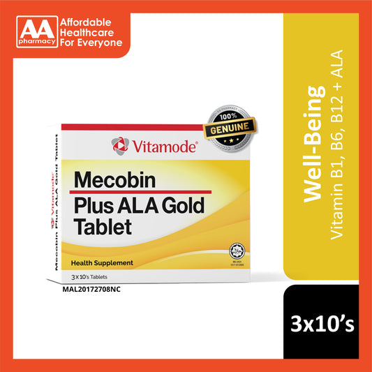 Vitamode Mecobin Plus ALA Gold 3x10's