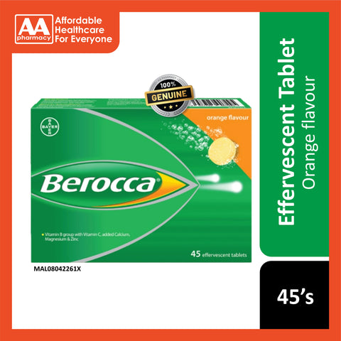 [CLEARANCE] [EXP 02/2025] Berocca Effervescent Tablet 3x15's (Orange)