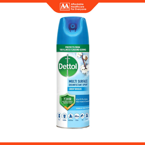 Dettol Multi-Surface Disinfectant Spray (Crisp Breeze) 450mL