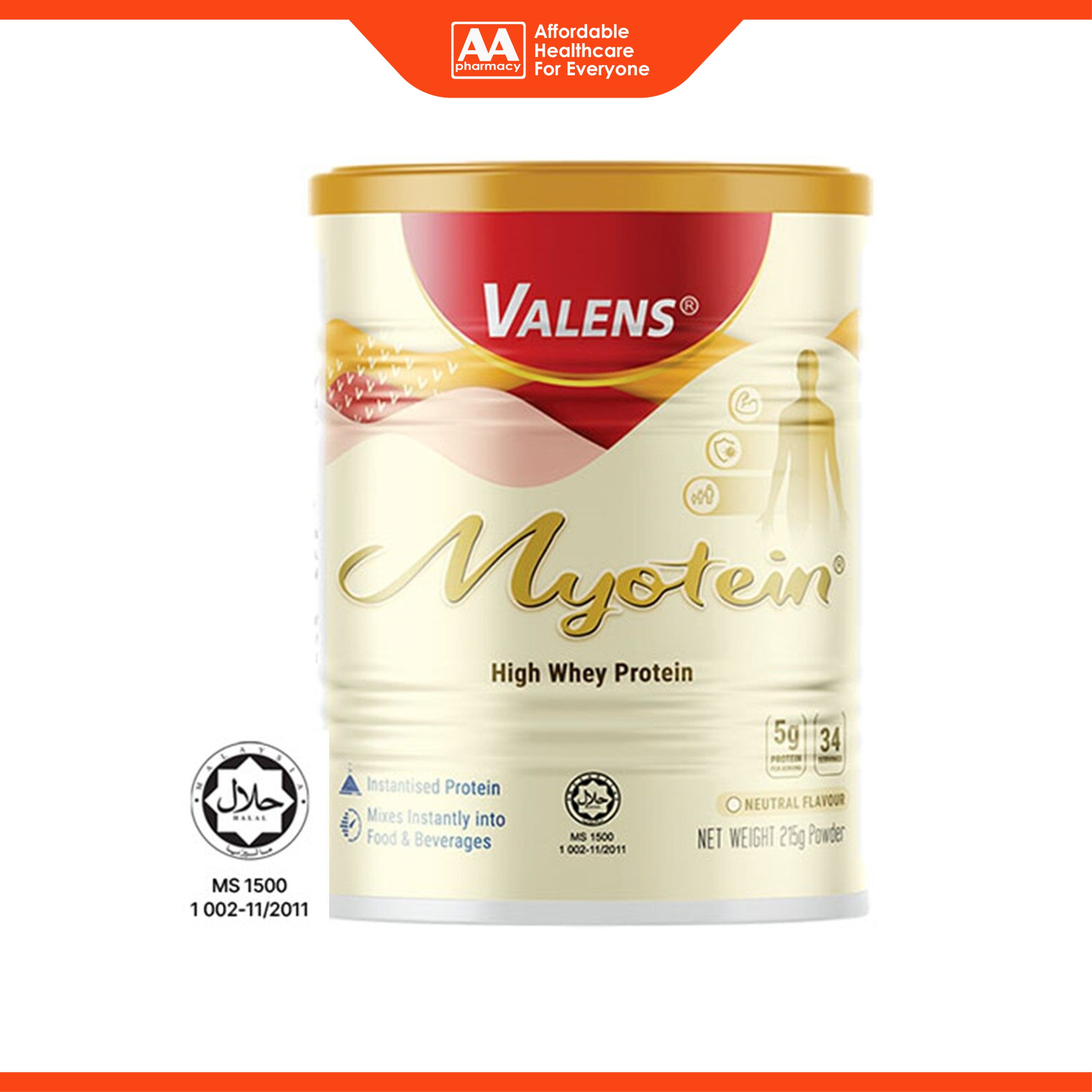 Valens Myotein (300g) - Instantised High Whey Protein