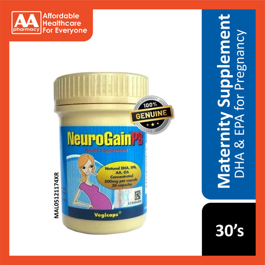 NeuroGain PB 500mg Vegicaps 30's