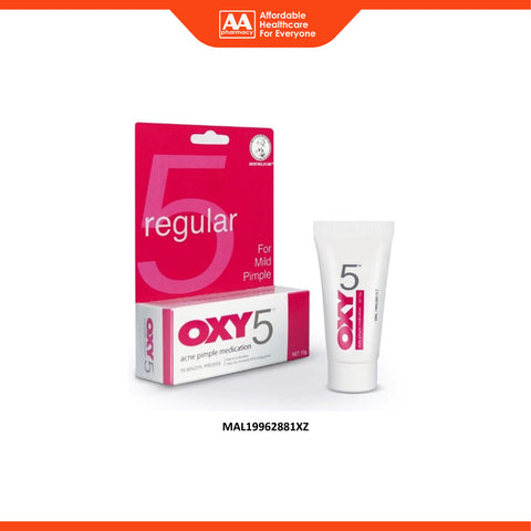 Oxy 5 Regular (5% Benzoyl Peroxide) Acne Pimple Lotion 10g (For Mild Pimple)