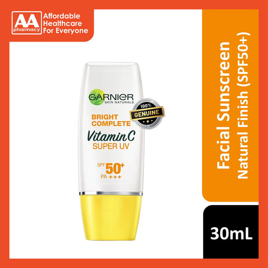 Garnier Bright Complete Super UV Natural Finish Spot-Proof Sunscreen SPF50 30mL