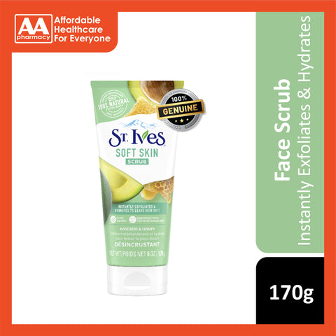 ST. Ives Soft Skin Scrub (Avocado and Honey) 170g