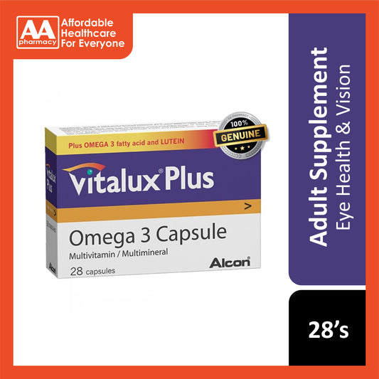 Vitalux Plus Omega 3 Capsule 28's