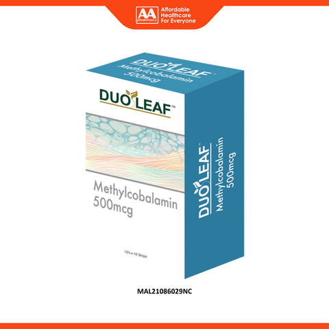 Duoleaf Methylcobalamin 500mcg Tablet 10x10's