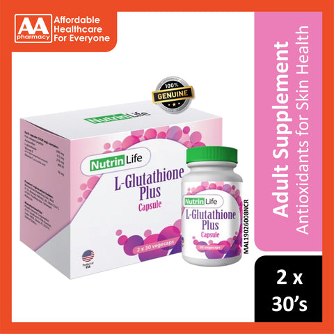Nutrinlife L-Glutathione Plus Vegecapsule 3x30's