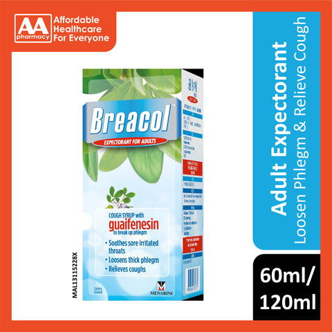 Breacol Expectorant For Adult (60mL / 120mL)