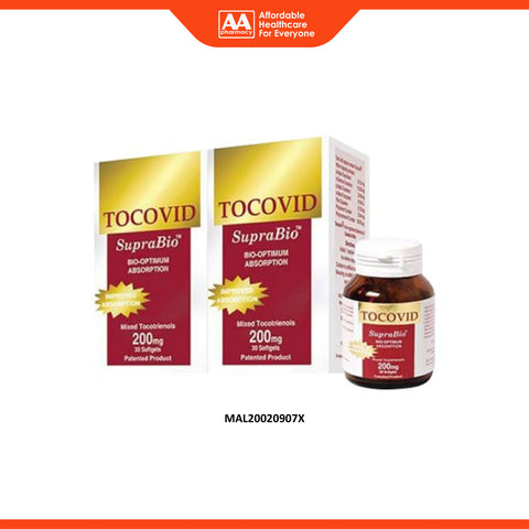 Tocovid SupraBio Mixed Tocotrienols 200mg Softgel 2x30's