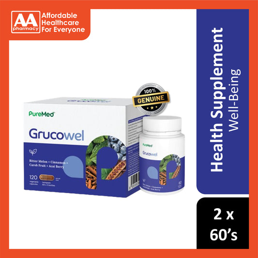 PureMed Grucowel Vegecapsule 2x60's