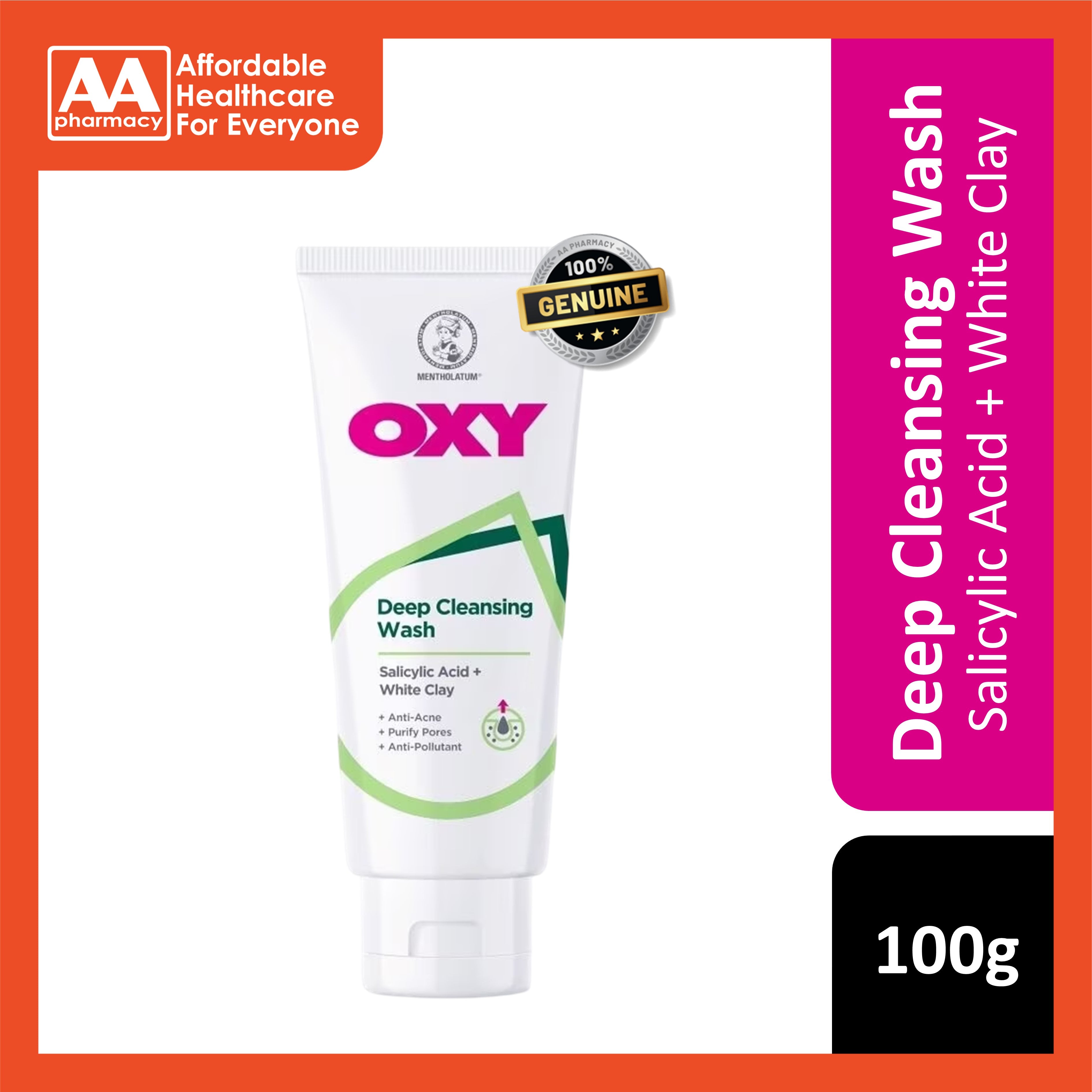 Oxy Deep Cleansing Face Wash (Anti-Acne, Purify Pores) 100g