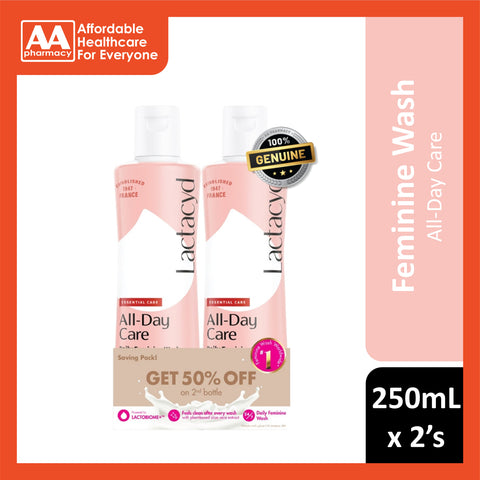 Lactacyd All-Day Care Daily Feminine Wash 250mLx2's