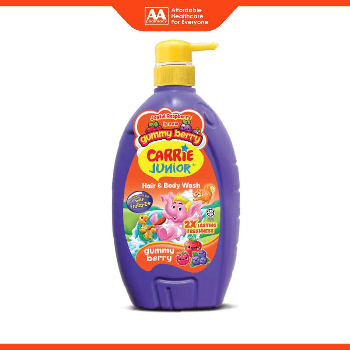 Carrie Junior Hair and Body Wash - Gummy Berry (1000g)