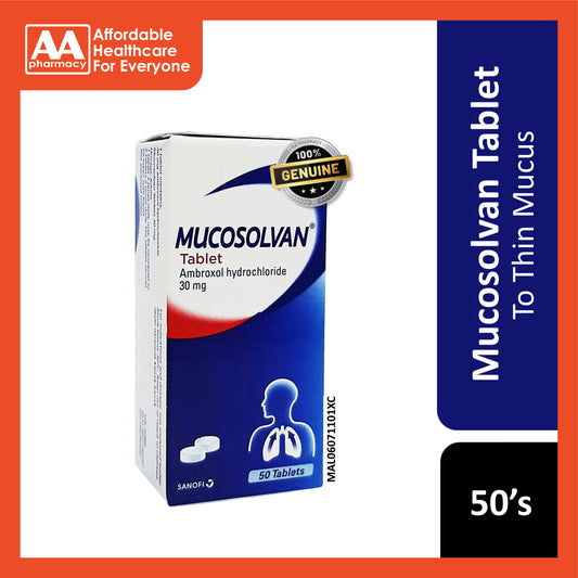 Mucosolvan 30mg Tablets (50's) (For Mucus)