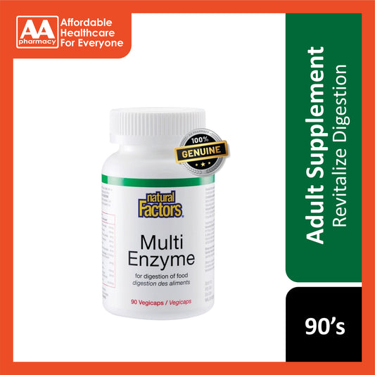 Natural Factors Multi Enzyme Vegecapsule 90's