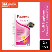 Flavettes Vitamin C Glow Effervescent Tablet 2x15's