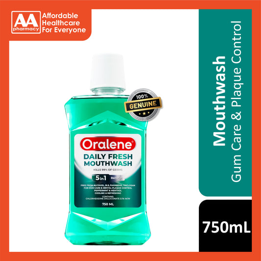 Oralene Daily Fresh Mouthwash 750mL - Chlorhexidine Digluconate 0.1%