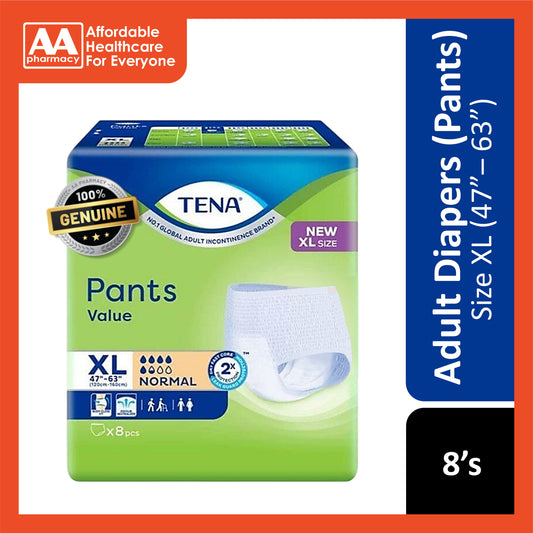 Tena Value Adult Pants Size XL 8's (47-63)