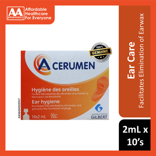 A-Cerumen Ear Hygiene Solution Unidose 2mLx10's