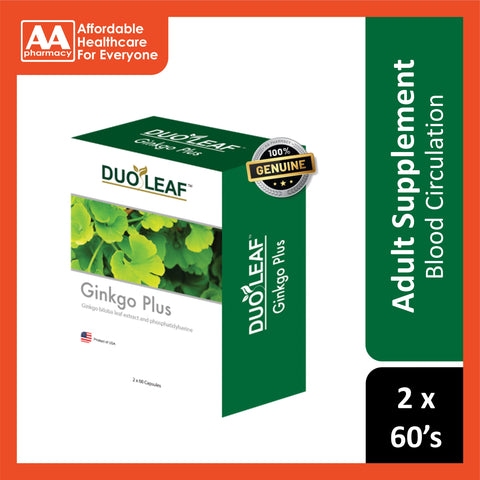 Duoleaf Ginkgo Plus Capsule 2x60’s