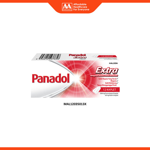 Panadol Extra (Paracetamol 500mg/Caffeine 65mg) Caplet 2x6's