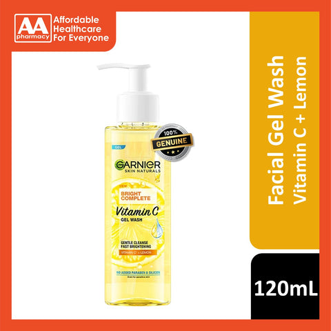 Garnier Bright Complete Vitamin C Gel Wash 120mL