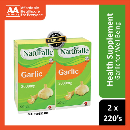 Naturalle Garlic 3000mg  Softgel Capsules 2x220's