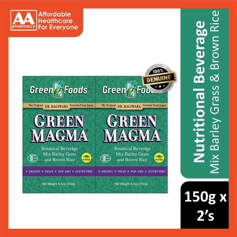Green Foods Green Magma Barley Grass Juice Powder (2x150g)