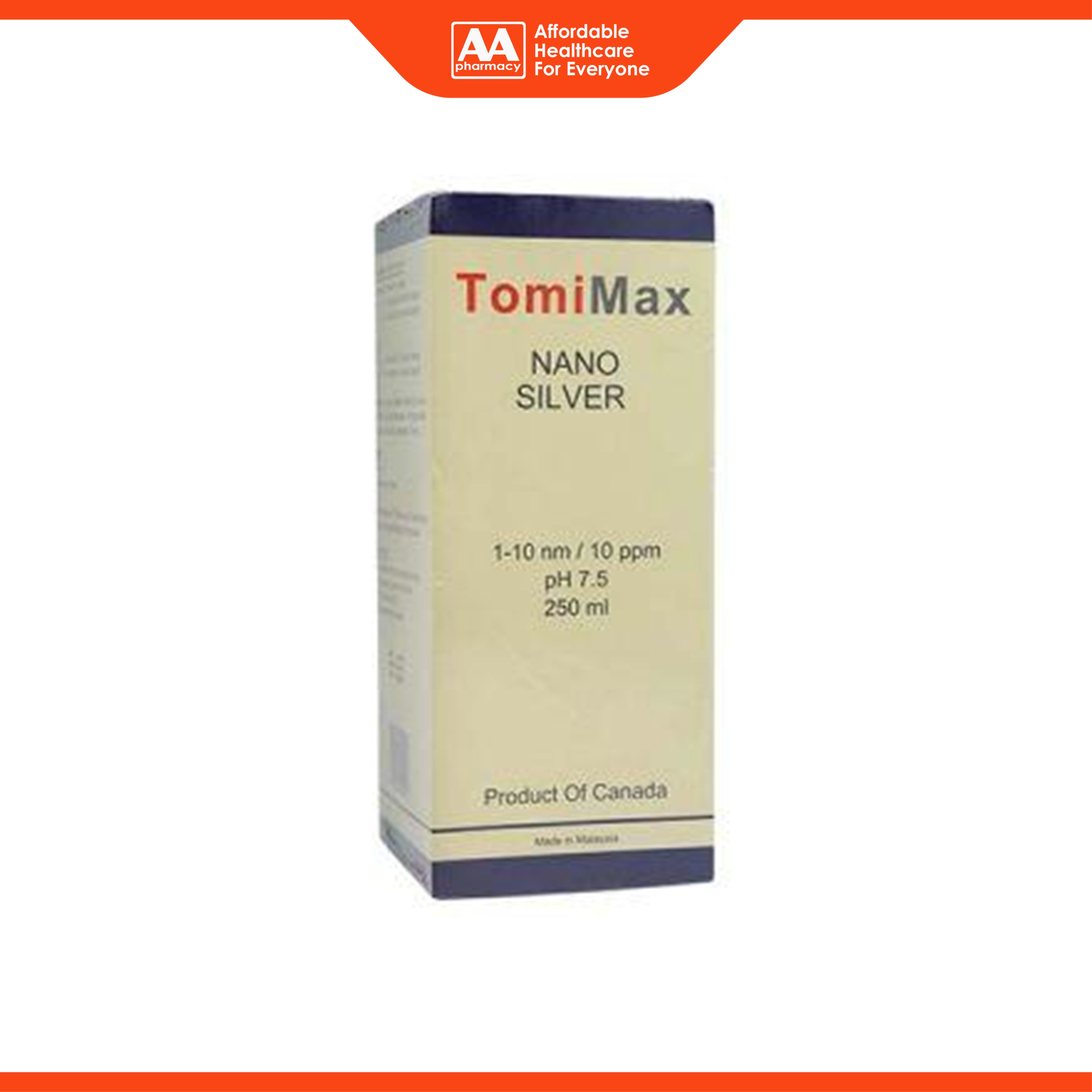 TomiMax Nano Silver Oral Solution 250mL
