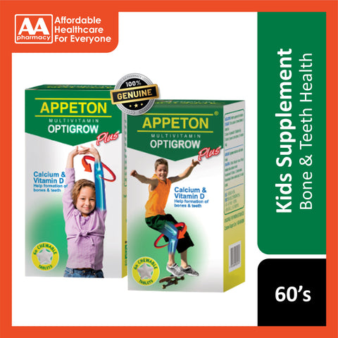 Appeton Multivitamin Optigrow Plus Chewable Tablet 60's