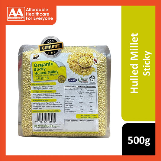 Lohas/Eco Action Organic Sticky Hulled Millet 500g (New Packaging)