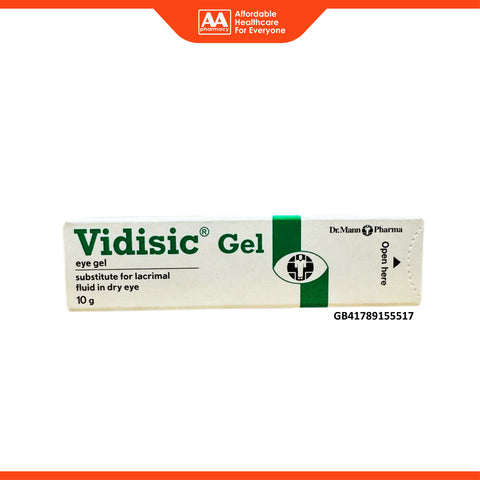 Vidisic Eye Gel 10g (Substitute for Lacrimal Fluid in Dry Eye)
