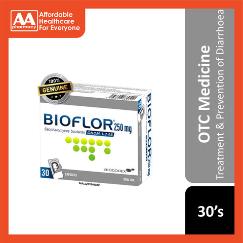Bioflor (Saccharomyces boulardii CNCM I-745) 250mg Capsule 30's – AA ...