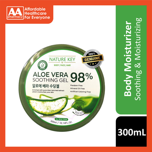 Nature Key Aloe Vera 98% Soothing Gel 300mL