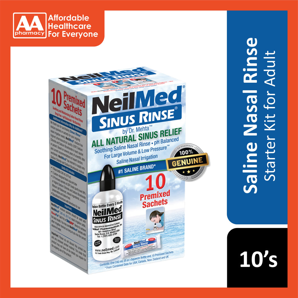NeilMed Sinus Rinse Starter Kit 10's – AA Pharmacy