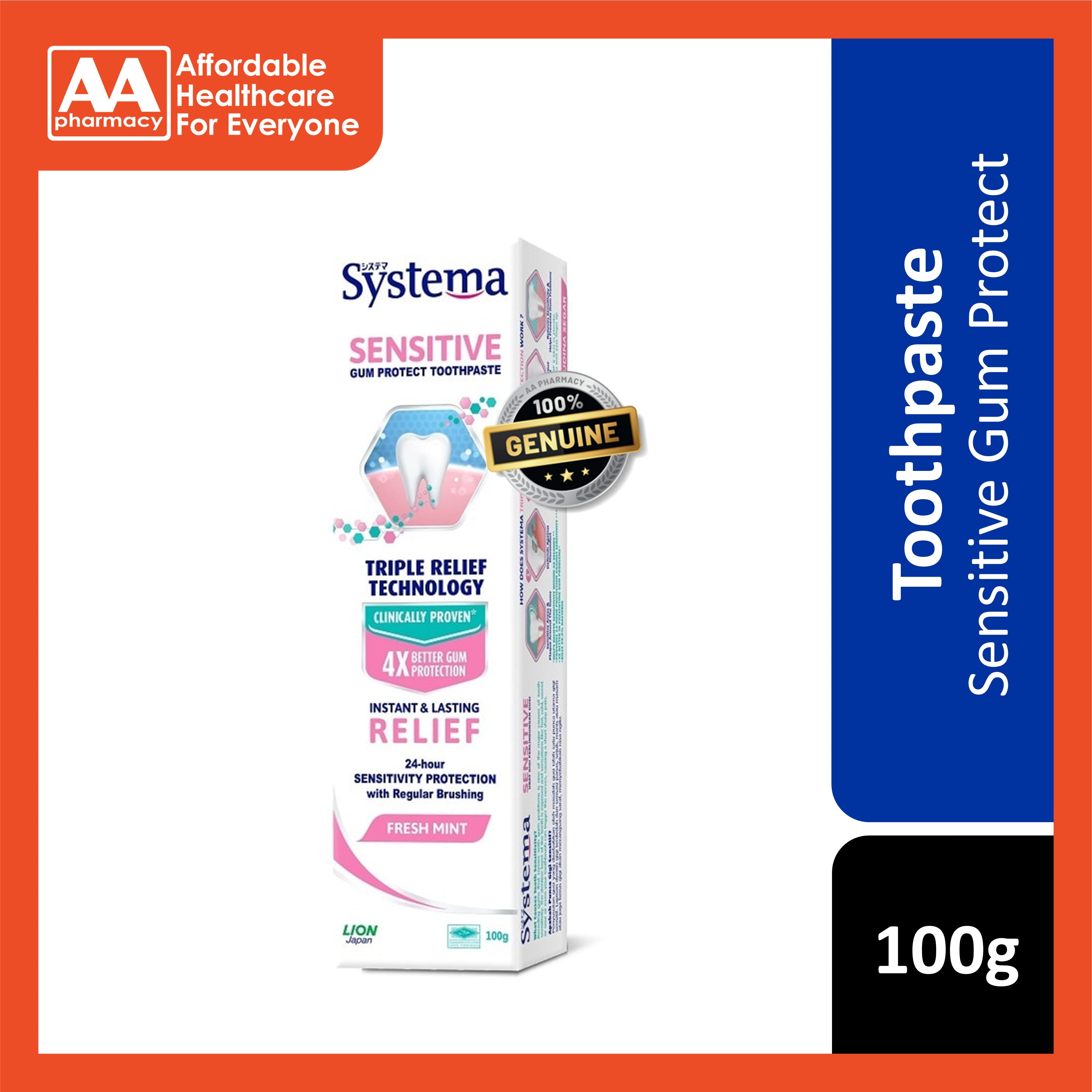 Systema Sensitive Gum Protect Toothpaste (Fresh Mint) 100g – AA Pharmacy