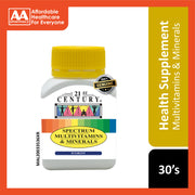 21st Century Spectrum Multivitamins & Minerals Tablet 30's