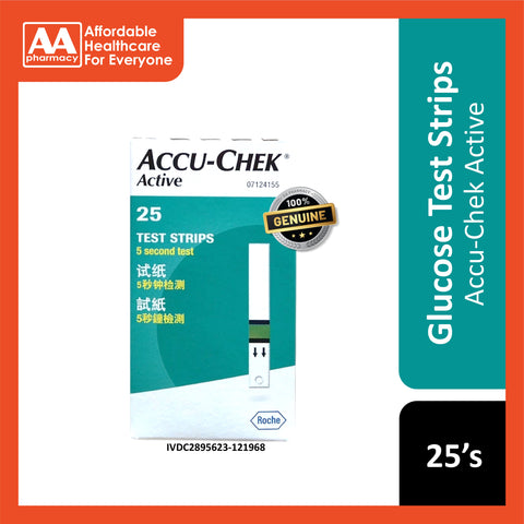 Accu-Chek Active Glucose Test Strip 25's
