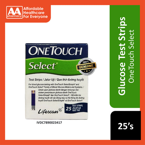 One Touch Select Test Strip 25's
