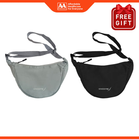 [NOT FOR SALE] AA FG: Sensodyne Round Bag (Black/Grey) 1's