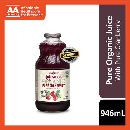 Lakewood Organic Pure Cranberry Juice 946mL