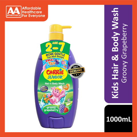 Carrie Junior Hair & Body Wash (Groovy Grapeberry) 1000mL