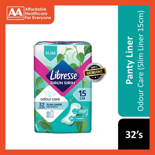 Libresse Odour Care Slim Panty Liner 15cm 32's