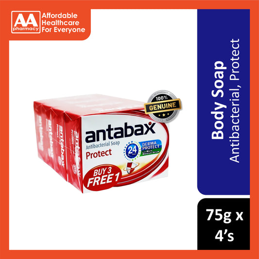Antabax Antibacterial Bar Soap (Protect) 75gx4's