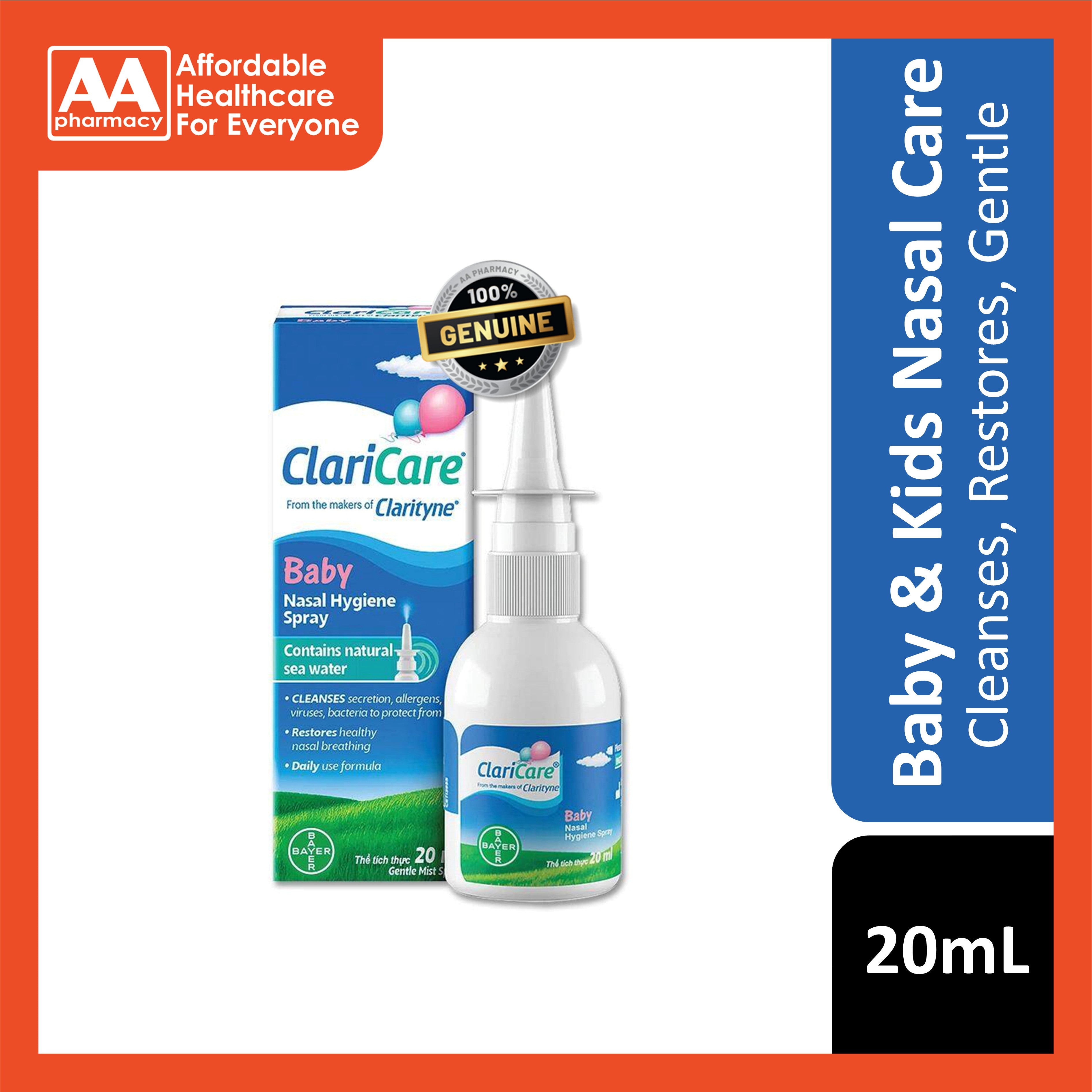 ClariCare Baby Nasal Hygiene Gentle Mist Spray 20mL