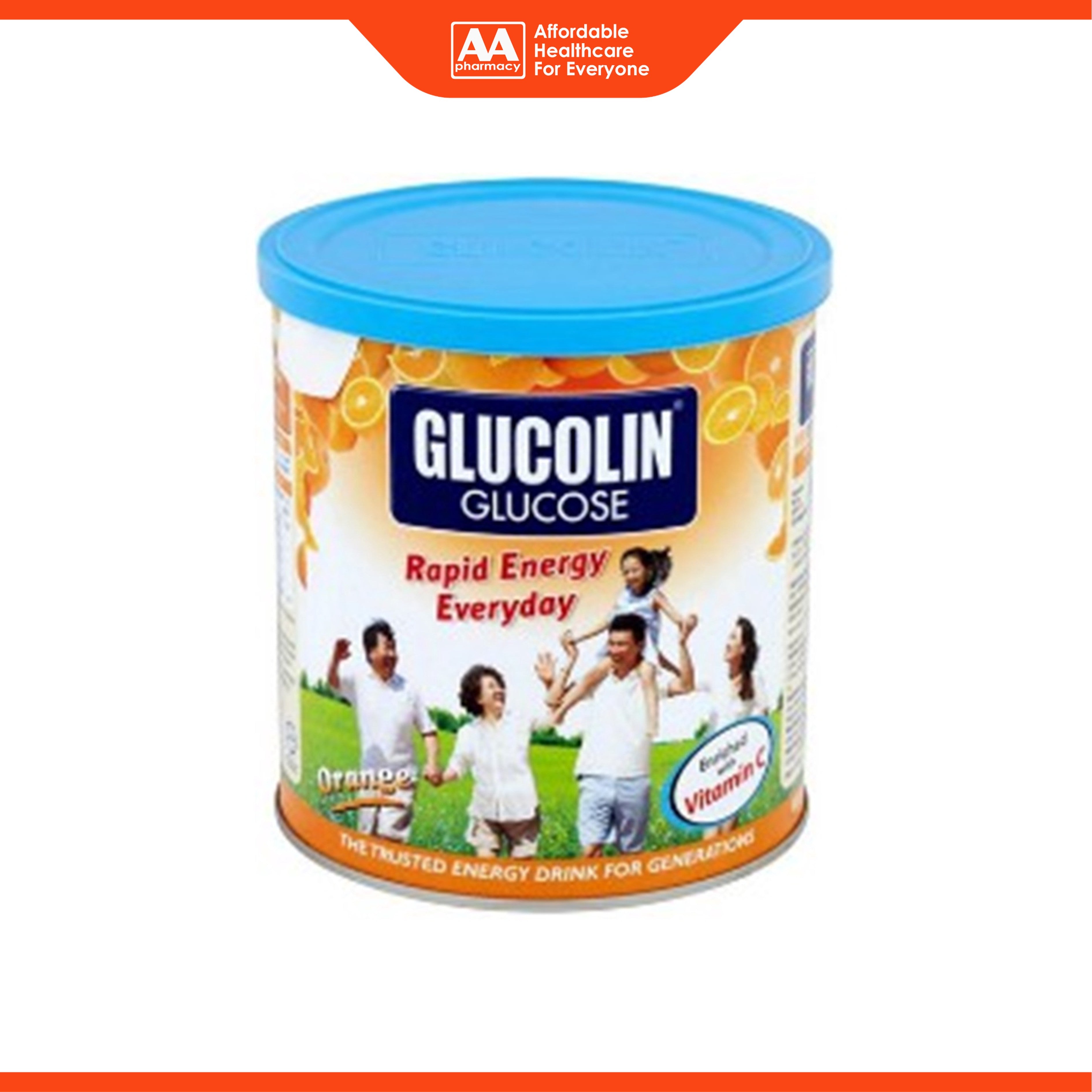 Glucolin Glucose Drink 420g (Orange Flavour)