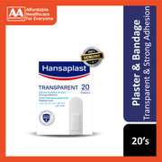 Hansaplast Transparent Plaster 20's (Almost Invisible On Skin, Strong Adhesion)